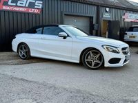 Used Mercedes C220 AMG line 170 HP (125 kW) 2017 White Cabriolet