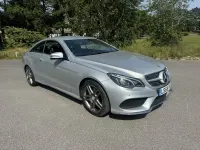 Used Mercedes E220 AMG line 177 HP (130 kW) 2015 Silver Coupe