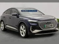 Used Audi Q4 e-tron S-Line 150 kW (204 HP) 2023 Blue SUV
