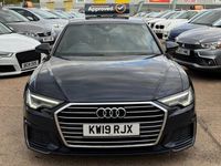 Used Audi A6 S-Line 204 HP (150 kW) 2019 Blue Sedan