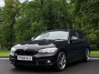 Used BMW 118 Sport Line 150 HP (110 kW) 2018 Black Hatchback