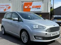 Used Ford Grand C-Max Titanium 125 HP (91 kW) 2018 Silver MPV