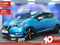 Used Nissan Micra N-Connecta 90 HP (66 kW) 2017 Blue Hatchback