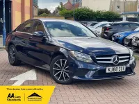 Used Mercedes C220 SE 194 HP (142 kW) 2018 Blue Sedan