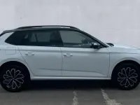 New Skoda Kamiq Design Edition 116 HP (85 kW) 2026 Moon white metallic black magic pearl effect SUV