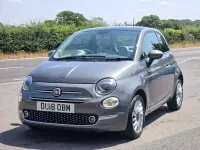 Used Fiat 500 Lounge 69 HP (50 kW) 2018 Grey Hatchback
