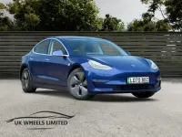 Used Tesla Model 3 Long Range AWD 77 kW (106 HP) 2020 Blue Sedan