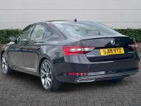 Used Skoda Superb SportlinePlus 110 HP (80 kW) 2019 Black magic pearlescent Hatchback