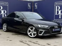 Używany Audi A4 S-Line 150 KM (110 kW) 2022 Czarny Sedan/Limuzyna