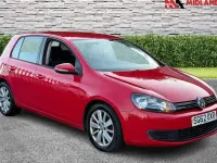 Used VW Golf VII Match 105 HP (77 kW) 2012 Red Hatchback