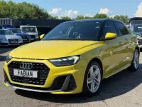 Used Audi A1 Sportback S-Line 116 HP (85 kW) 2019 Yellow Hatchback
