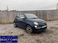 Used Fiat 500C Lounge 85 HP (62 kW) 2015 Blue Cabriolet