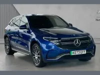 Used Mercedes EQC400 AMG line 300 kW (408 HP) 2023 Spectral blue metallic SUV