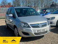 Used Vauxhall Zafira 115 HP (84 kW) 2012 Silver MPV