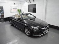 Used Mercedes C200 AMG line 184 HP (135 kW) 2018 Black Cabriolet