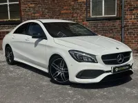 Used Mercedes CLA180 AMG line 122 HP (89 kW) 2018 White Coupe