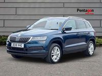 Used Skoda Karoq SE L 150 HP (110 kW) 2018 Blue SUV
