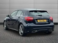 Used Mercedes A180 AMG Line Premium 109 HP (80 kW) 2017 Blue Hatchback