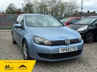 Used VW Golf VI SE 105 HP (77 kW) 2009 Blue Hatchback