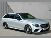 Used Mercedes E220 AMG line 194 HP (142 kW) 2020 Silver Estate