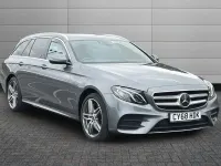 Used Mercedes E400 AMG line 335 HP (246 kW) 2018 Selenite grey Estate