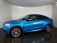 used BMW X6 3.0 XDRIVE30D M SPORT EDITION 4d AUTO-FINISHED IN LONG BEACH BLUE WITH IVORY WHITE NAPPA Coupe
