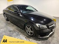 Used Mercedes C250 AMG line 204 HP (150 kW) 2017 Black Coupe