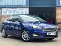 Used Ford Focus Zetec 120 HP (88 kW) 2018 Blue Hatchback