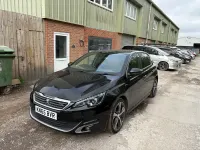 Used Peugeot 308 GT-line 120 HP (88 kW) 2015 Black Hatchback
