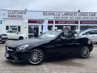 Used Mercedes SLC180 AMG line 156 HP (114 kW) 2019 Black Cabriolet
