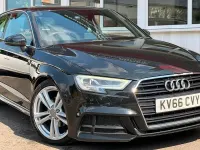 Used Audi A3 S-Line 150 HP (110 kW) 2016 Black Hatchback