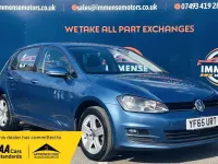 Begagnad VW Golf VII Match 2015 Blå Halvkombi