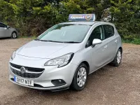 Used Vauxhall Corsa Design Edition 90 HP (66 kW) 2017 Silver Hatchback