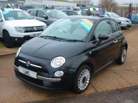 Used Fiat 500 Lounge 69 HP (50 kW) 2014 Black Hatchback