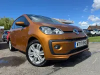 Used VW up! high up! 75 HP (55 kW) 2017 Gold Hatchback
