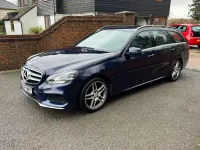 Used Mercedes E220 AMG line 2014 Blue Estate