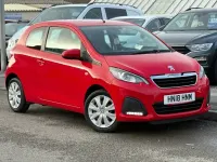 Used Peugeot 108 Active 72 HP (52 kW) 2018 Red Hatchback
