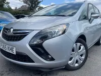 Used Vauxhall Zafira Tourer 140 HP (102 kW) 2015 Silver MPV