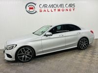 Used Mercedes C220 AMG line 170 HP (125 kW) 2018 Silver Sedan
