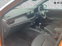 New Skoda Kamiq Design Edition 85 HP (62 kW) 2026 Phoenix orange metallic black magic pearl effect SUV