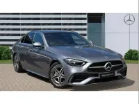 Usado Mercedes C200 AMG line 200 CV (147 kW) 2025 Gris Berlina