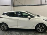 Used Nissan Micra Acenta 71 HP (52 kW) 2017 White Hatchback