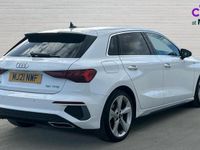 Used Audi A3 S-Line 150 HP (110 kW) 2021 White Sedan