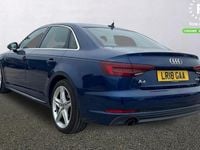 Used Audi A4 S-Line 150 HP (110 kW) 2018 Blue Sedan