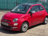 Used Fiat 500 Lounge 69 HP (50 kW) 2016 Red Hatchback