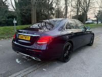 Used Mercedes E350 AMG line 258 HP (189 kW) 2017 Blue Sedan