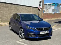 Used Peugeot 308 GT-line 2019 Blue Hatchback