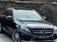 Used Mercedes C250 AMG line 204 HP (150 kW) 2015 Black Estate