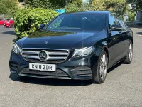 Used Mercedes E350 AMG line 2018 Black Sedan