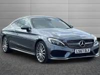 Used Mercedes C300 AMG Line Premium Plus 245 HP (180 kW) 2017 Selenite grey Coupe
